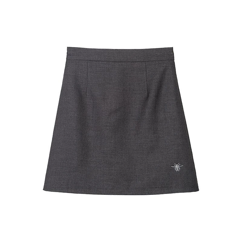 【独设K28528】D家高腰小蜜蜂百搭刺绣显腿长半身裙