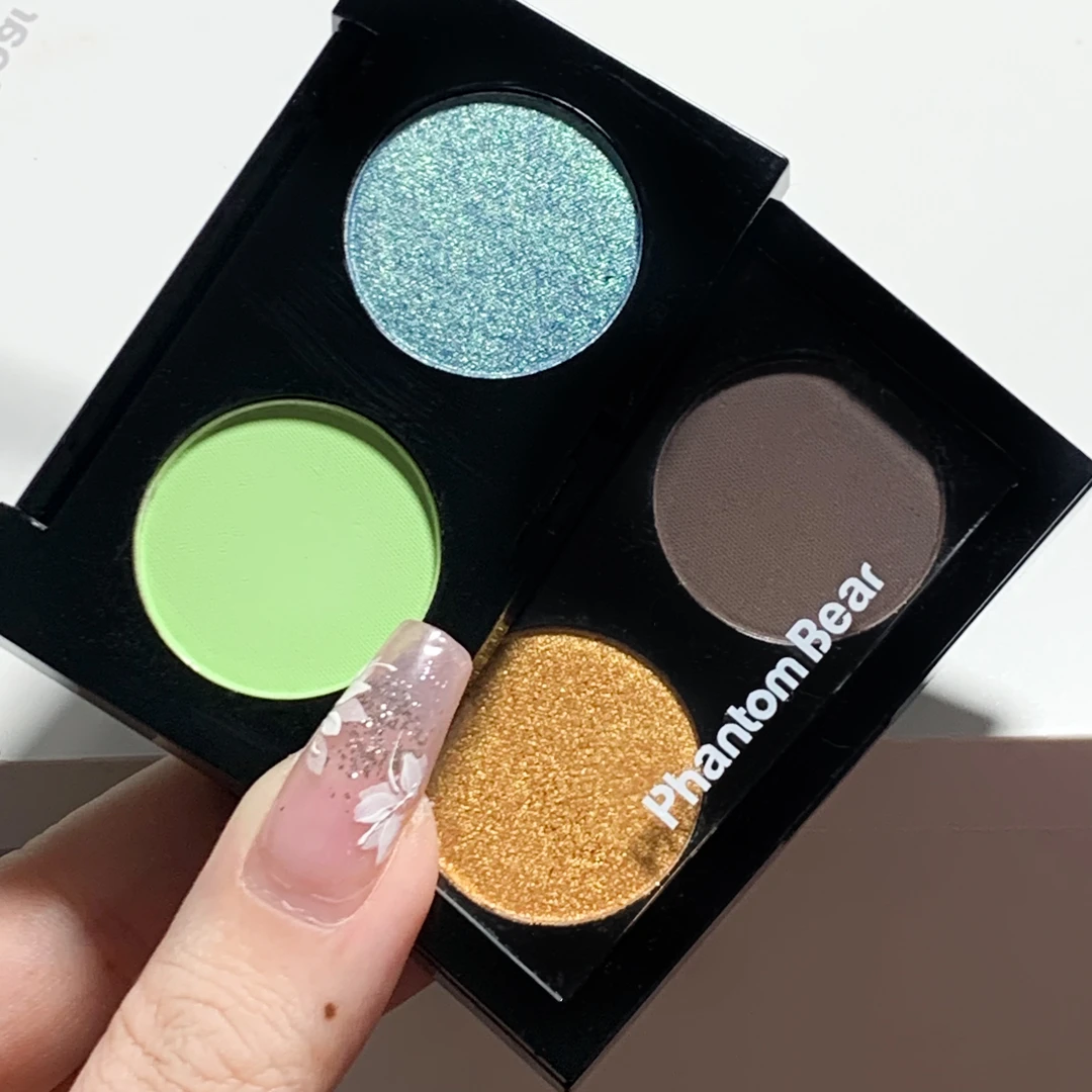 九个颜色~春日低饱和薄荷奶绿眼影盘珠光大亮片细闪土豆泥小众款