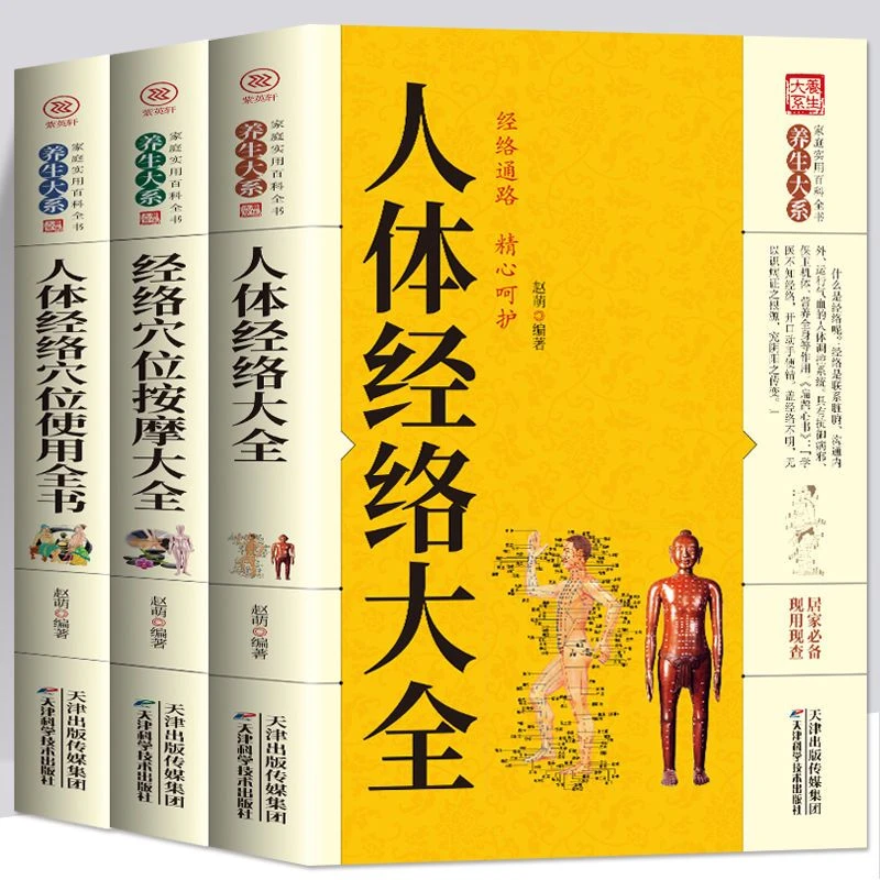 中医人体经络按摩自学家庭必备书籍穴位养生手法经络穴位按摩大全
