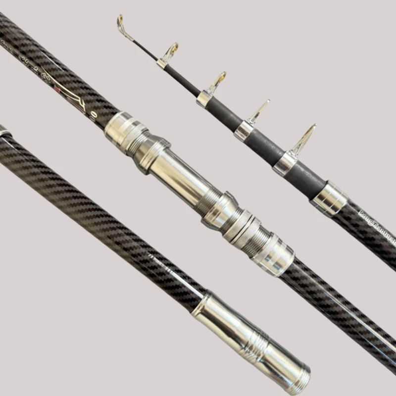 可移动卡座海钓鲢鳙大物海竿金属甩杆碳素海竿超硬远投竿鱼杆抛竿