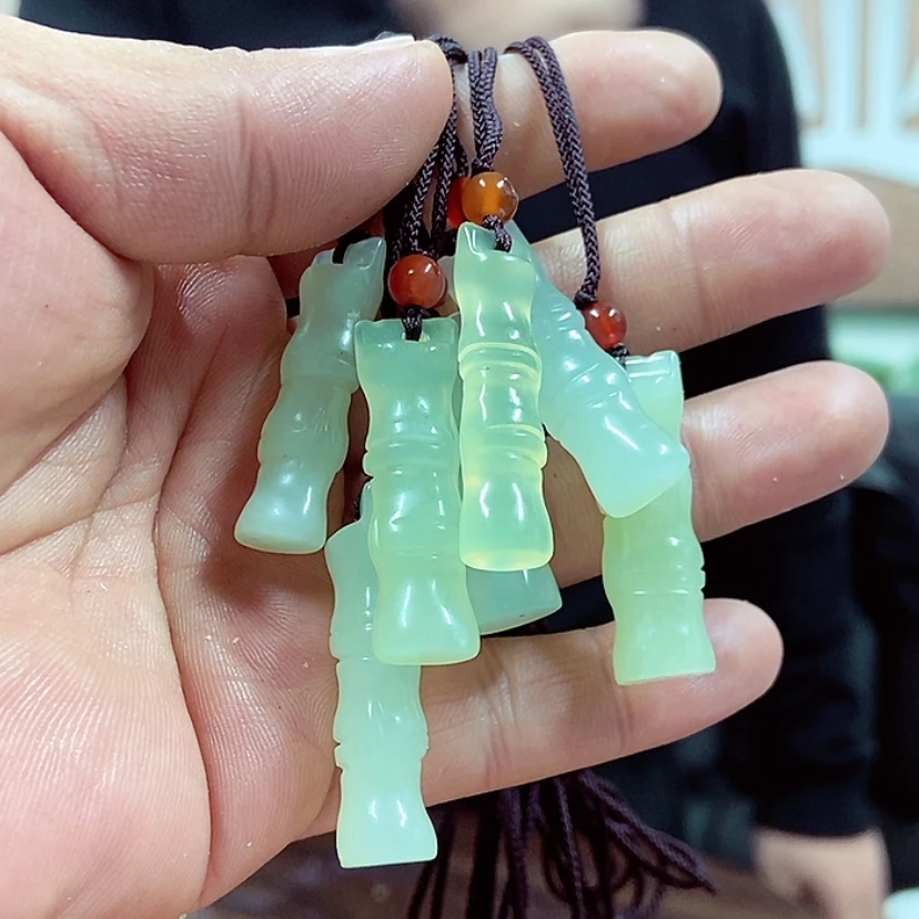 【闪购商品】蛇纹石玉颈饰任选其一竹节未镶嵌
