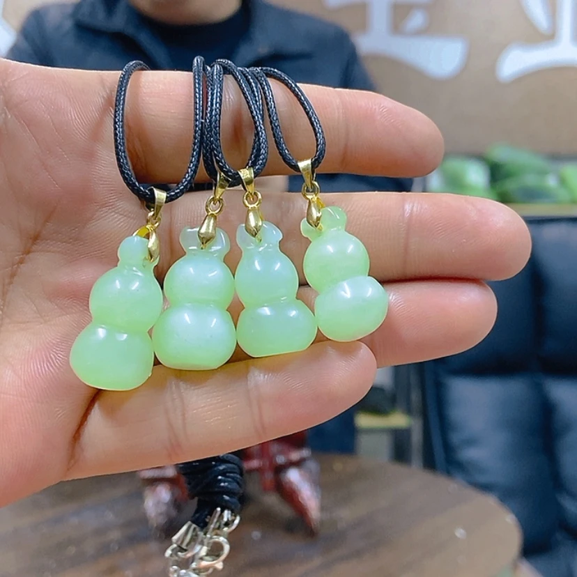 【闪购商品】蛇纹石玉颈饰任选其一葫芦未镶嵌