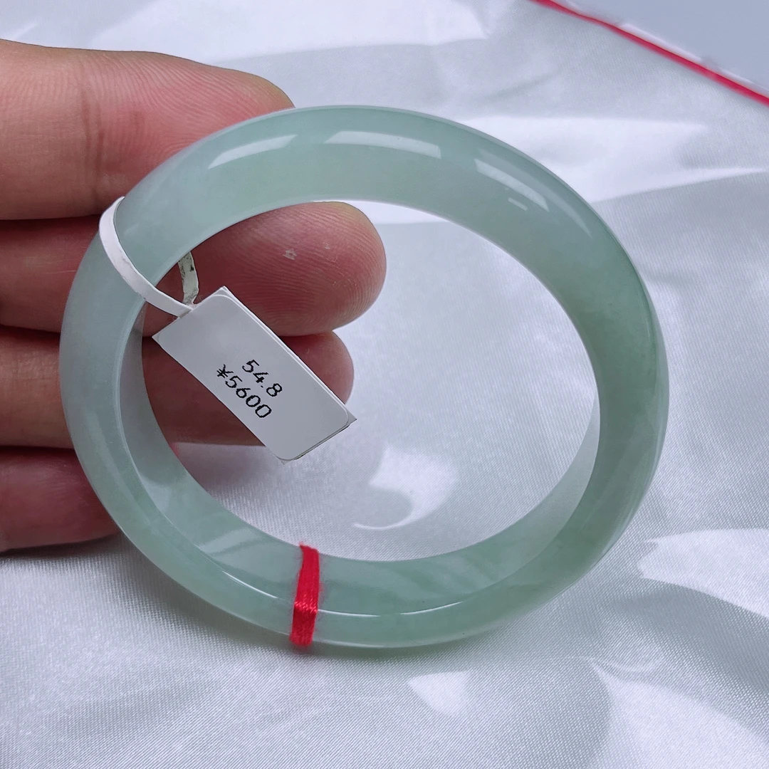 天然缅甸A货翡翠手镯54.8 圈口