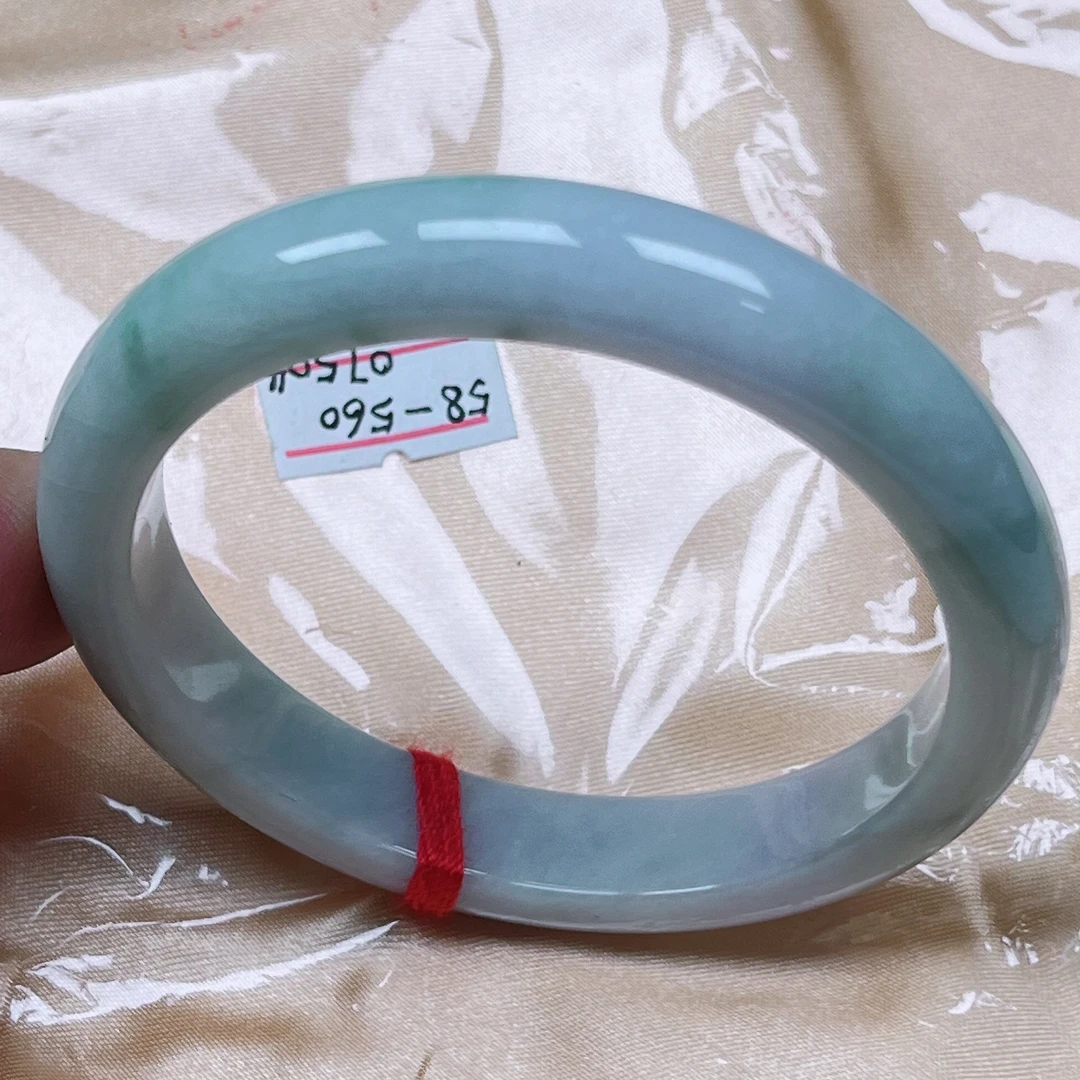 天然A货翡翠手镯56.5圈口