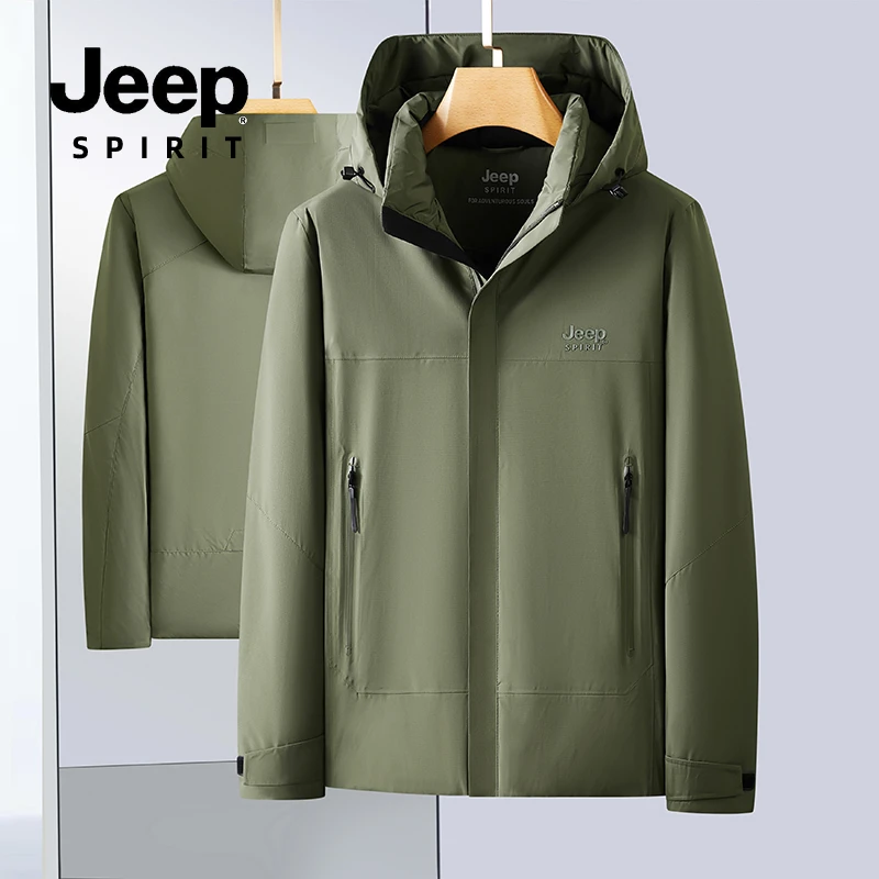 JEEP SPIRIT秋冬季休闲运动百搭男款羽绒服90绒防风保暖工装外套