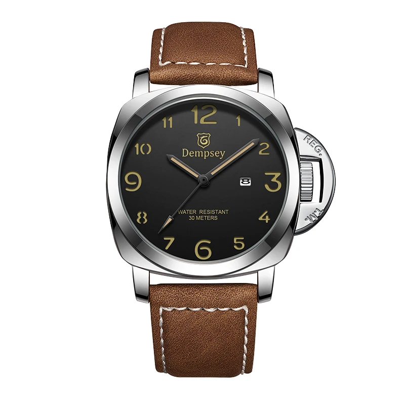 【万象直发】高端商务时尚简约运动男士防水腕表 叶