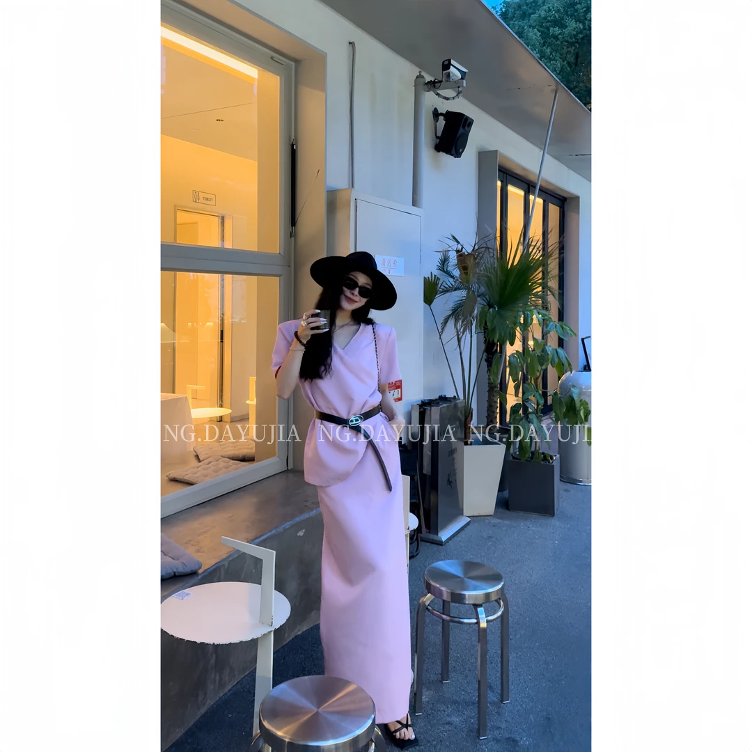 【NG 大语】NO退NO换 自制夏季短袖西装+半身长裙极简套装 松弛主义