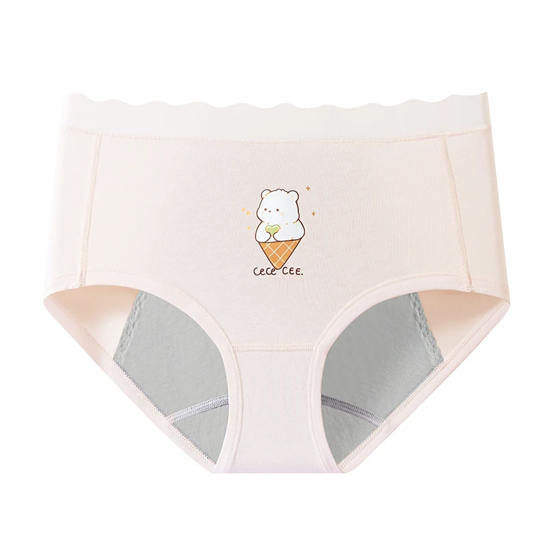 女童女学生女士生理期抗菌儿童防漏三角裤少女生理裤初中高中内裤