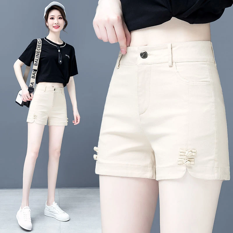 夏季新款2025高腰显瘦外穿大码短裤女时尚百搭休闲阔腿裤外穿女裤