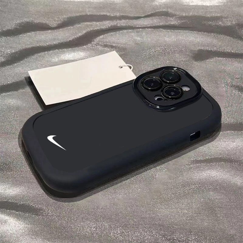 简约黑勾苹果14promax手机壳iphone15全包13硅胶13pro高级12p/11