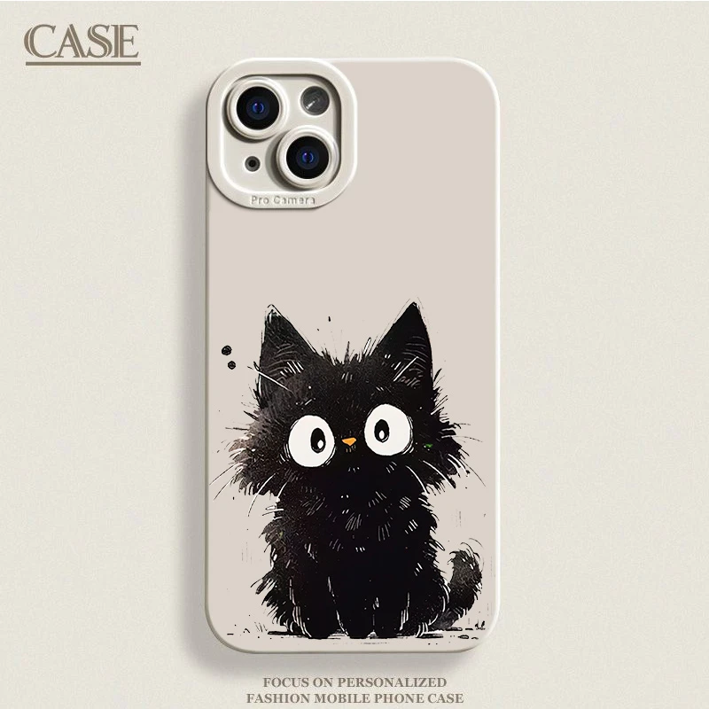 可爱小猫iphone15苹果手机壳14promax软壳13pro防摔12高级11全包X