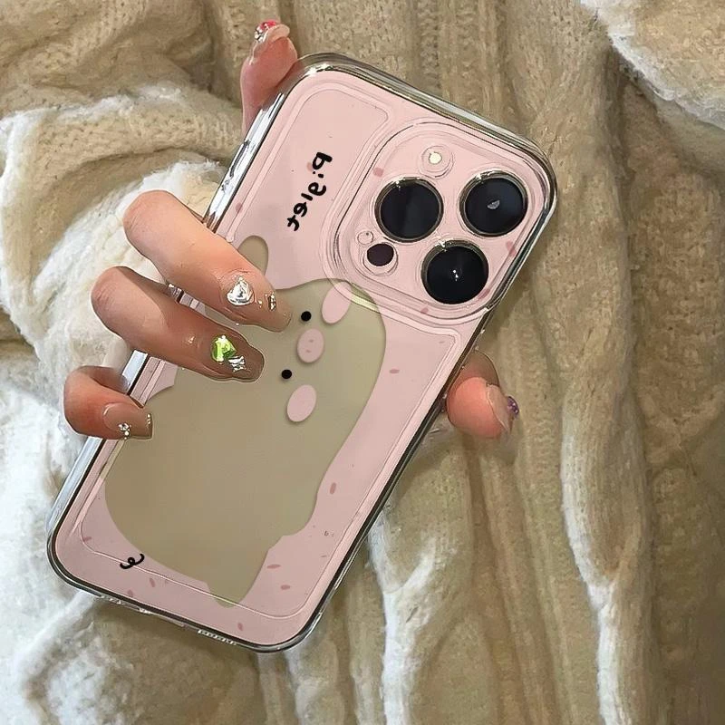 可爱小猪苹果15手机壳iphone14promax高级13硅胶12透明11全包XS软