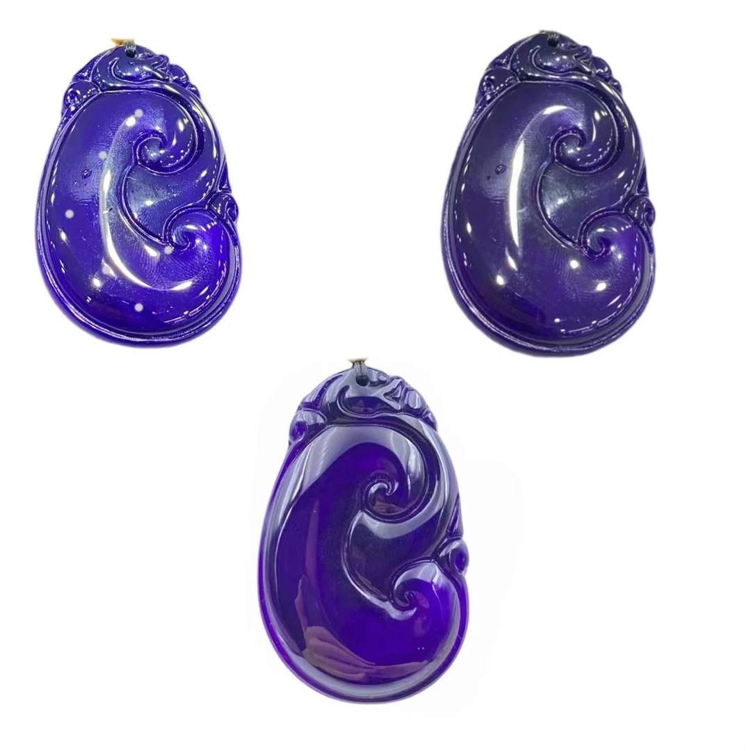 玛瑙紫气东来如意项链X460X合金多样性只发一件