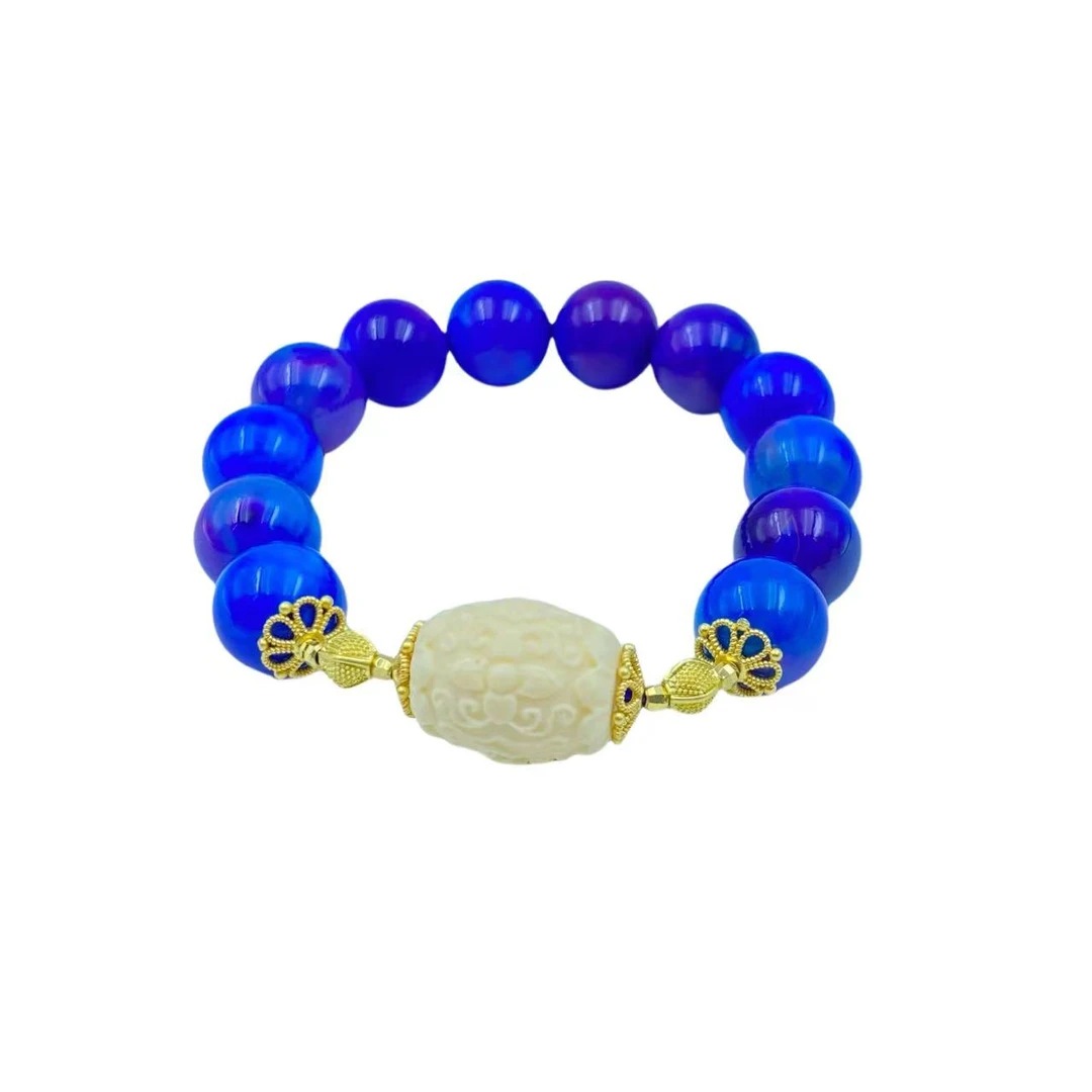 玛瑙气质意境蓝手链S905X合金