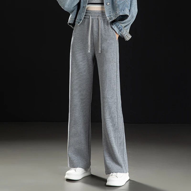 哥弟阿玛施代购正品加绒加厚款裤子女款爆款2024新款直筒休闲裤女