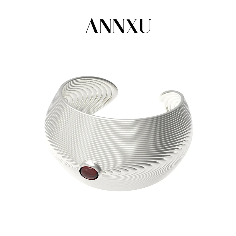 ANNXU 铜合金合成锆石手镯 YUN芸联名苗系列手镯新中式可调节女