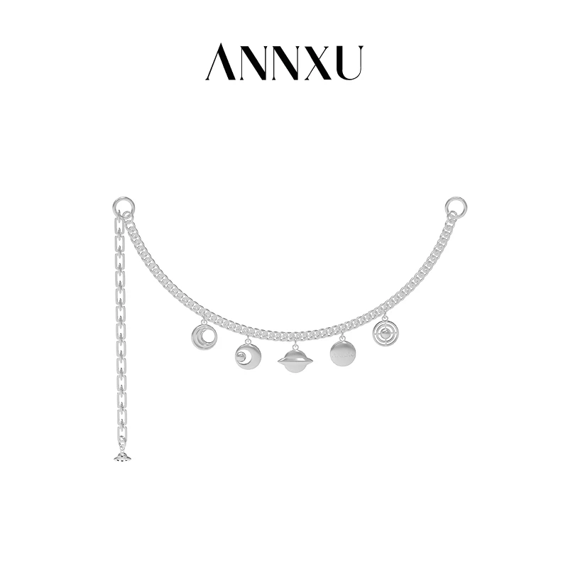 ANNXU 铜合金项链 气质时尚小众设计感太空包链/项链星球系列素款