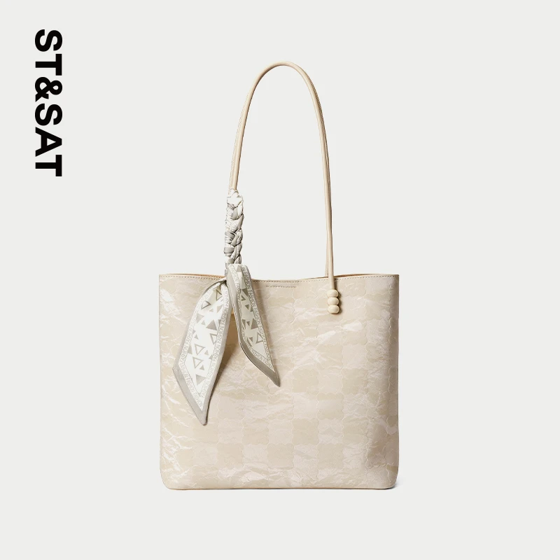 St&Sat/星期六夏季 新中式国风设计感单肩包托特包春夏新品大容量