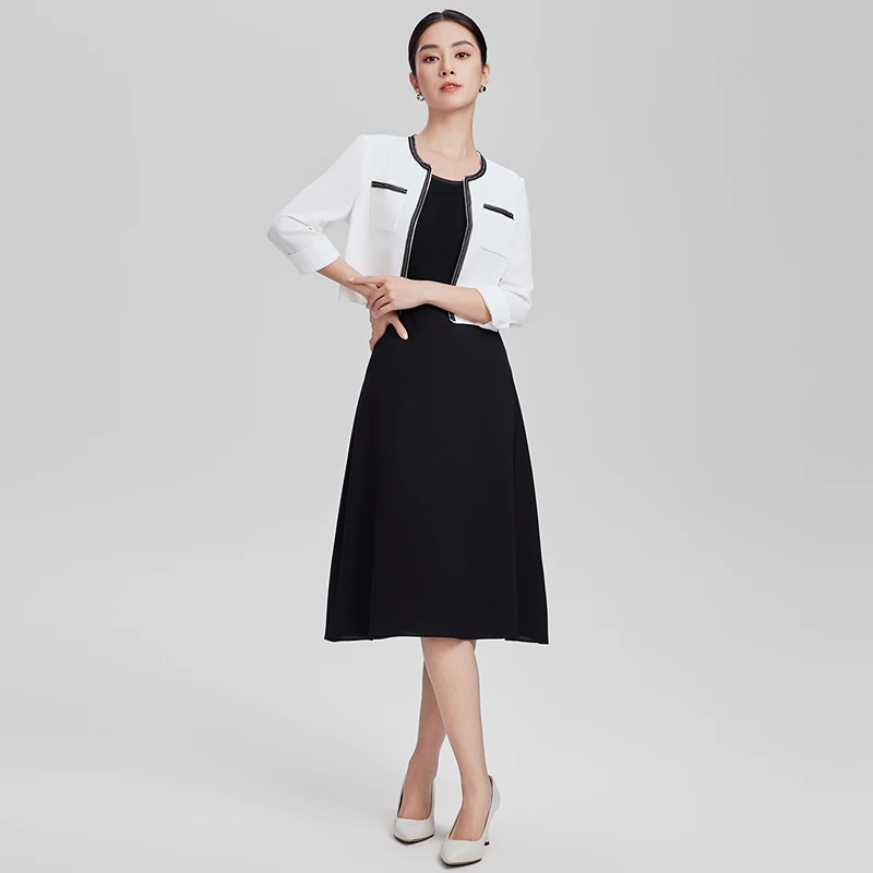 赢智尚夏季新款黑白小香风两件套套装女高端轻奢千金风ZA-ZB00707