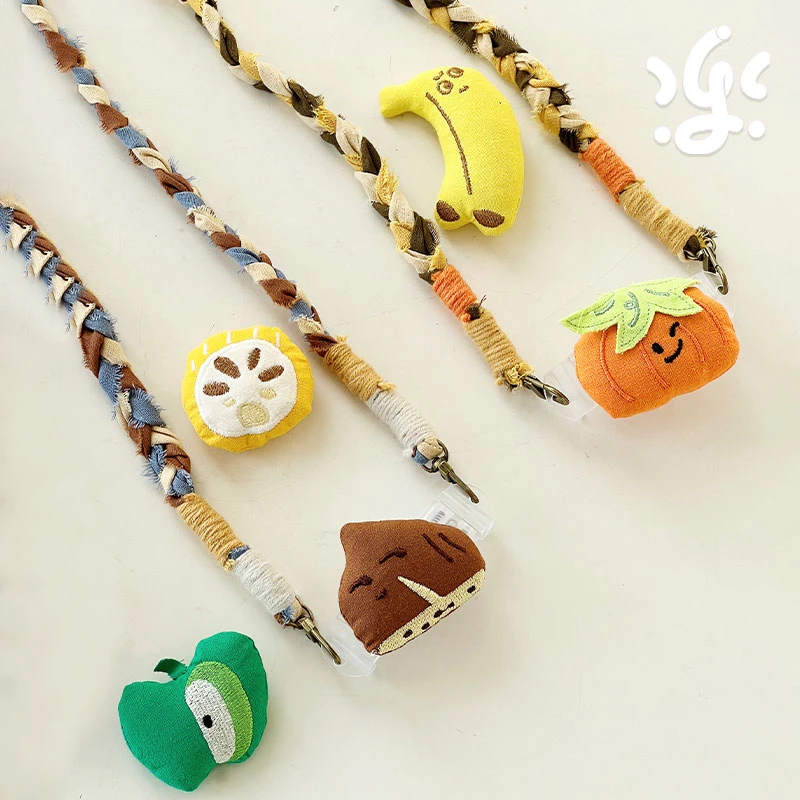 古古楽gugu原创手机绳挂脖斜挎老粗布编织绳手机链