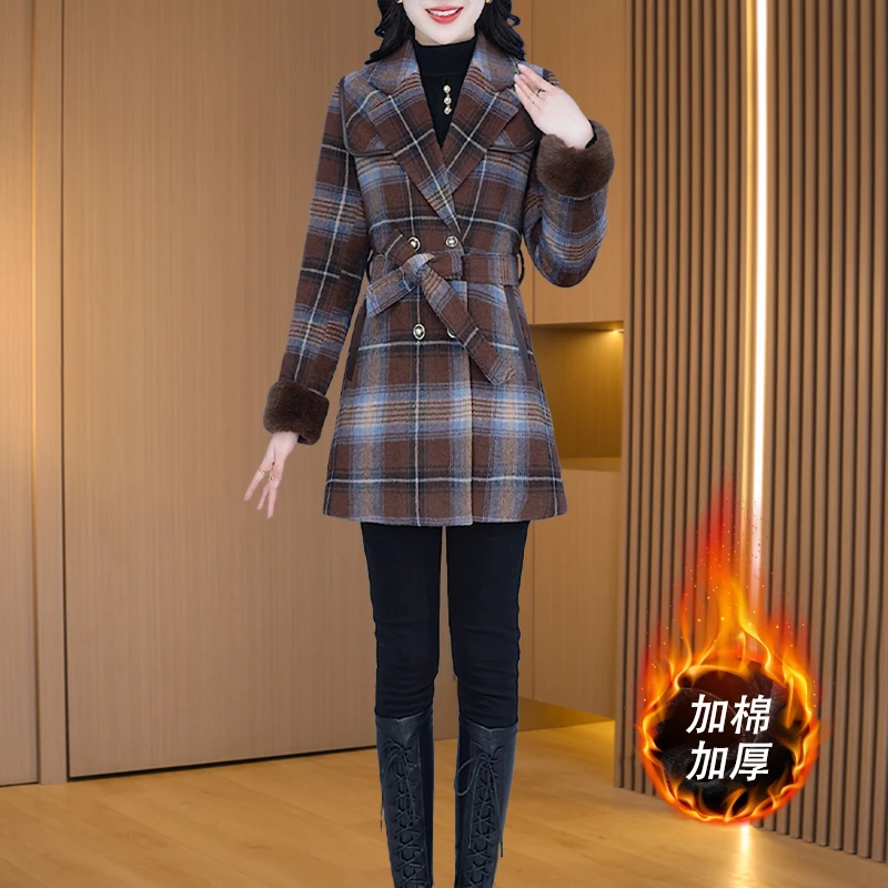 【外套】23581时尚气质韩版外套精致大衣减龄洋气毛呢外套M-4XL-LIS
