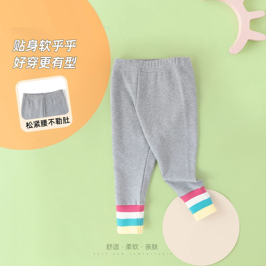 嘟嘟家女童打底裤春季洋气女孩裤子春装宝宝休闲裤BFG114ACK265