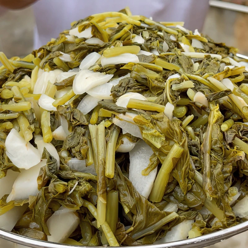 广西灵山特产萝卜菜钦州农家腌制咸菜下饭菜正宗萝卜苗萝卜缨