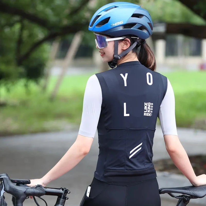 为胜「2024春夏-YOLO撞色短袖」男女款骑行服云感丝速干防晒公路车