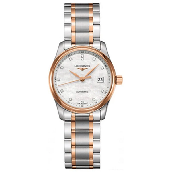 99新 Longines/浪琴 女表名匠系列25.5mm自动机械18K贝母