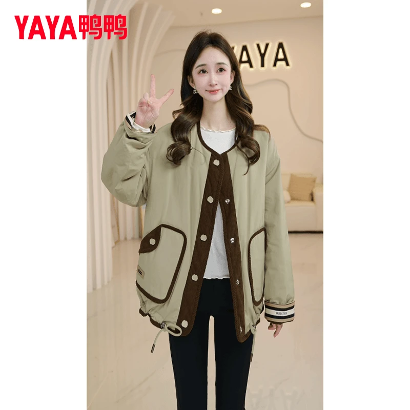YAYA/鸭鸭24年设计师新款女款百搭潮流时尚休闲羽绒服24Y030