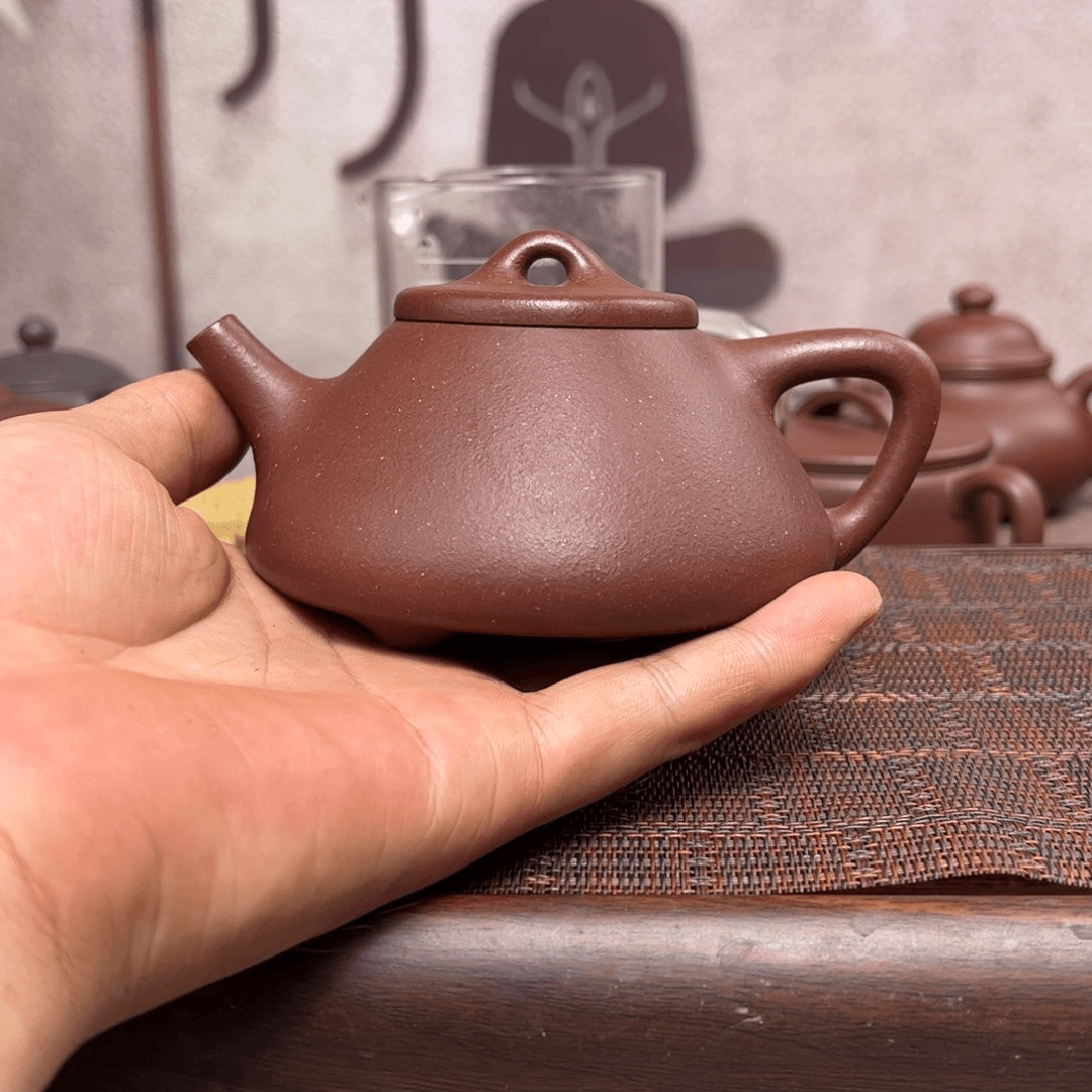 紫砂茶壶底槽清石瓢