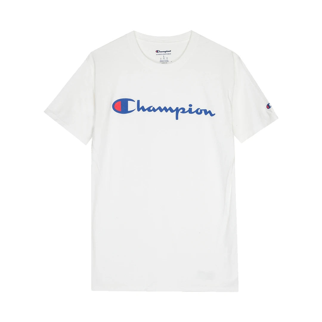 【现货】Champion 草写logo纯色圆领短袖T恤 香港直邮