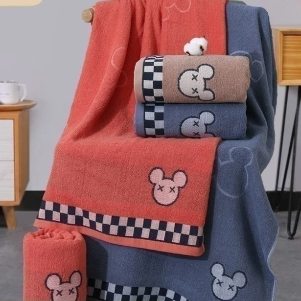 仙颖熙纯棉浴巾70*140成人家用吸水加大加厚全棉浴巾沙滩巾