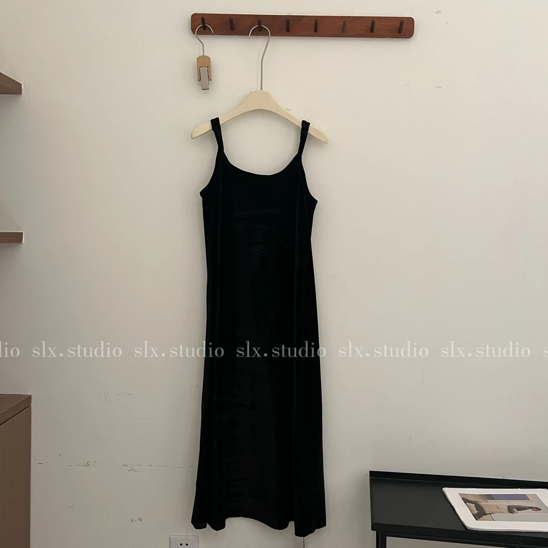 slx@ 韩系复古丝绒裙8710