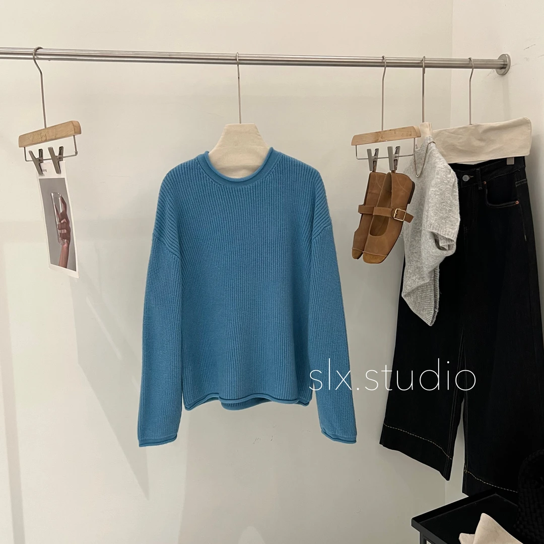 slx@ 6570 毛衣韩版纯色