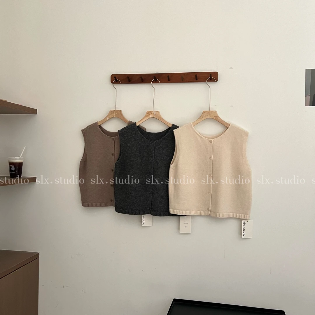 slx@ 韩式毛衣马甲 1008