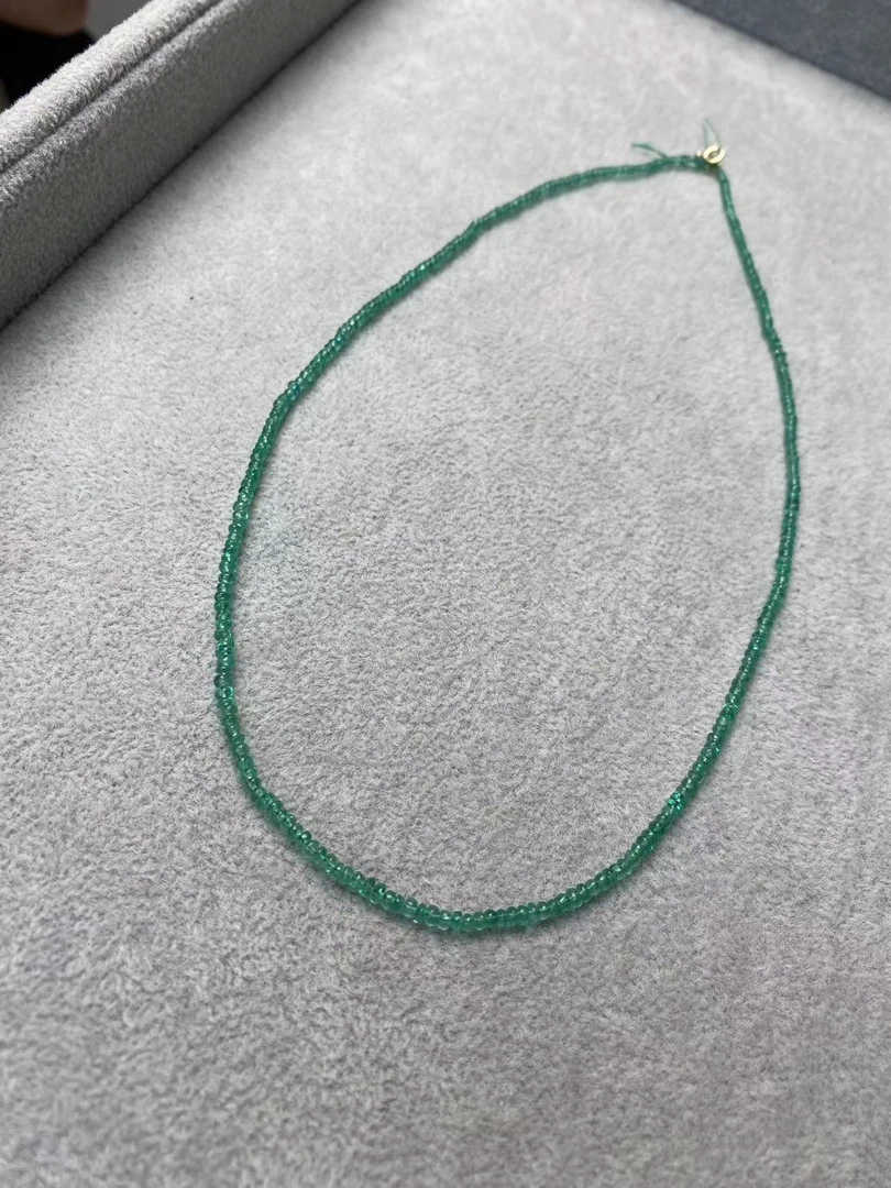 祖母绿圆珠珠项链   多样式发货