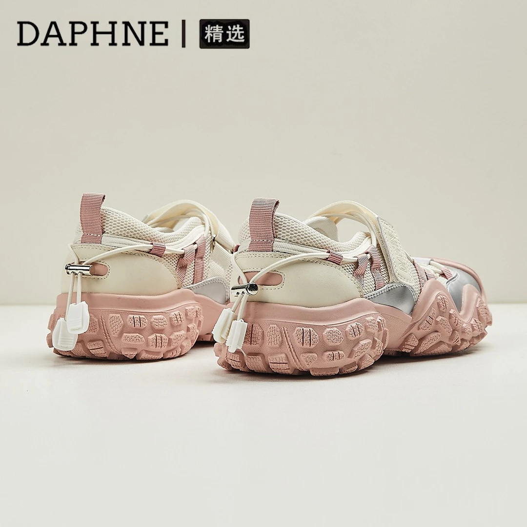 【明星同款】达芙妮丑萌大头鞋女透气厚底运动玛丽珍鞋户外登山鞋女