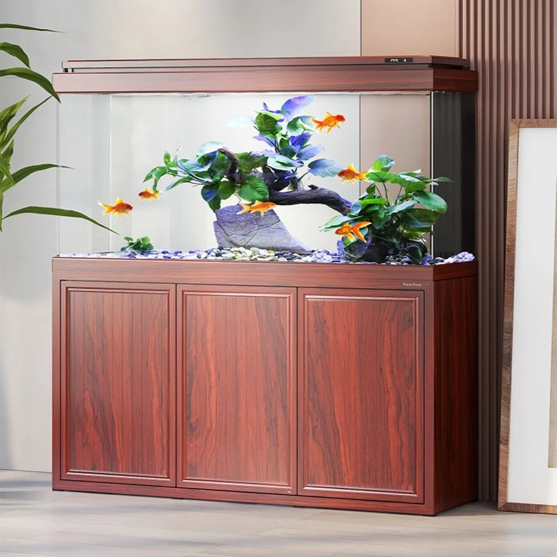 SUNSUN/森森办公室鱼缸高清玻璃过滤养鱼稳定出水静音干湿分离