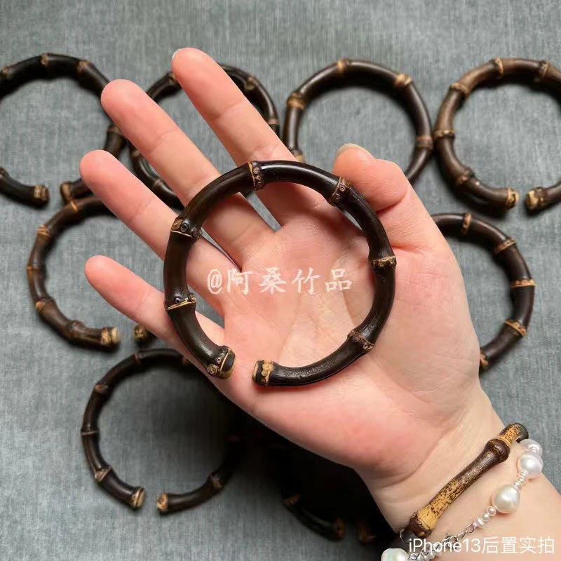 紫竹藤手镯手工制作精品寓意健康美好