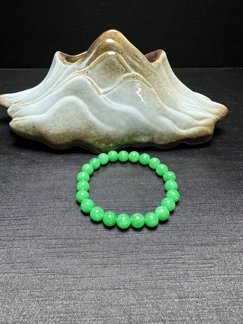 非金属手链 02阳绿手串8mm左右多样性发货