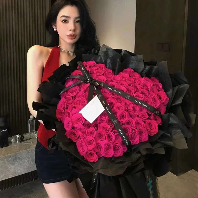 全国弗洛伊德玫瑰花束送女友鲜花速递同城北京上海广州深圳配送店