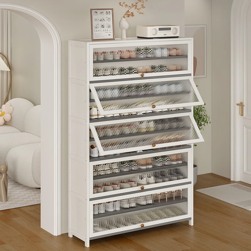 鞋架子多层家用入户门口玄关简易防尘翻门收纳柜出租屋省空间鞋柜