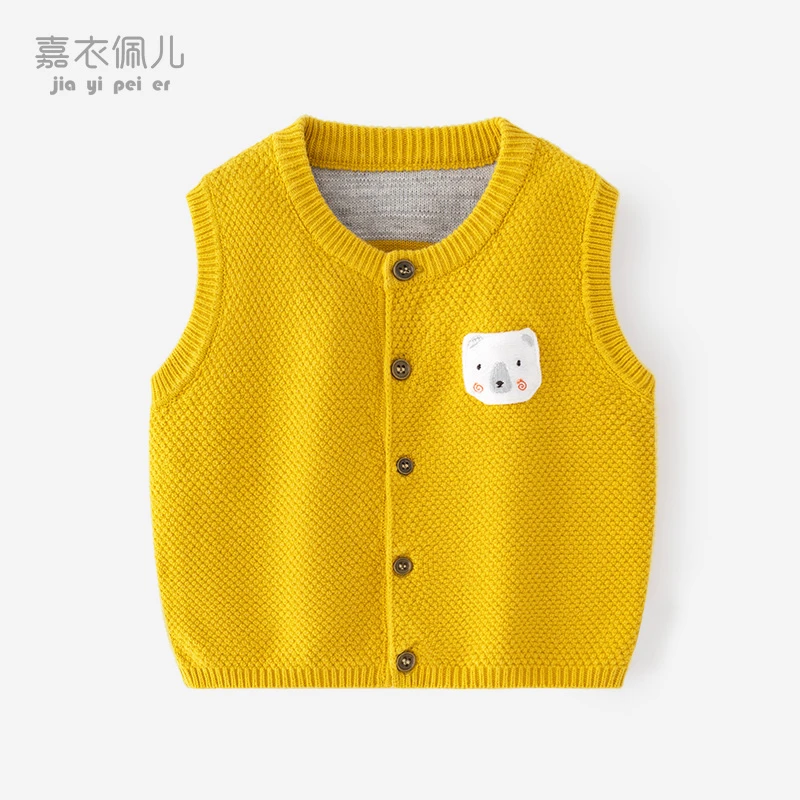 婴幼儿马甲男女宝宝坎肩外套春秋外穿毛衣马夹儿童秋冬背心针织衫