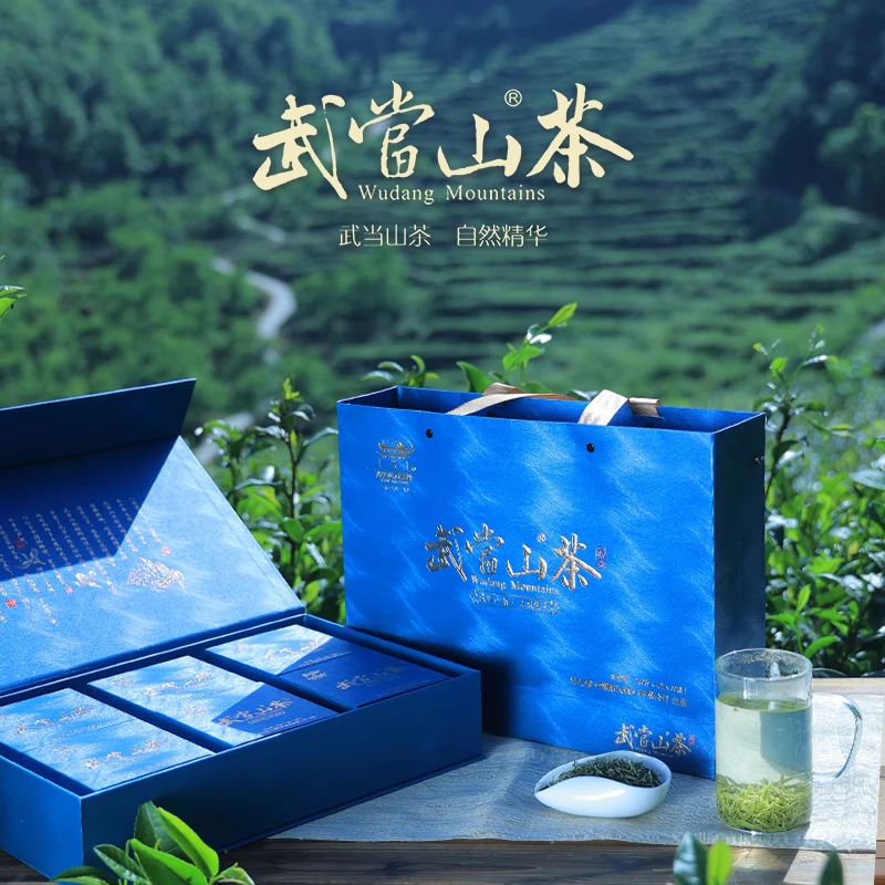 2025年开园茶武当山茶高山清香绿茶礼盒240g送礼高档礼盒高级茶叶