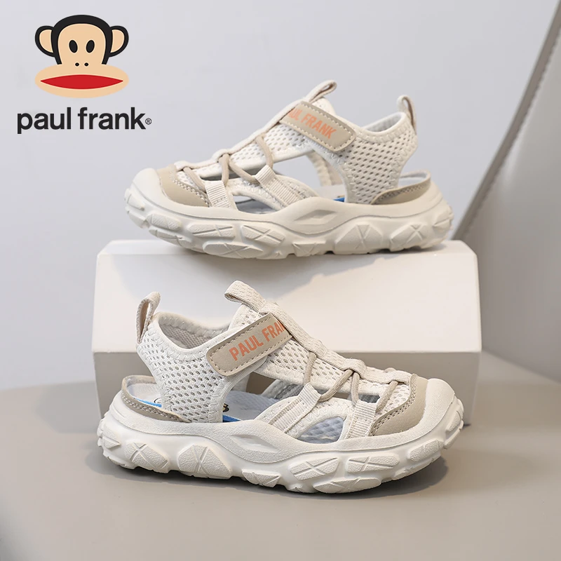 大嘴猴运动凉鞋儿童2024夏季男童凉鞋6-12岁潮款透气休闲凉鞋软底