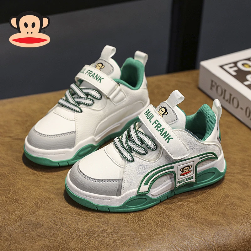 大嘴猴男童6-12岁品牌运动鞋2024秋季潮款儿童板鞋防滑软底休闲鞋