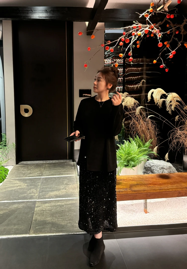 NANJIE/楠姐【约瑟芬小调】欧棉绒氛围感精致约会穿搭上衣XNS6143