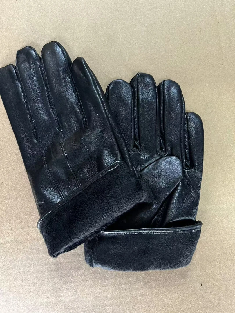 *黑色冬/单手套真皮