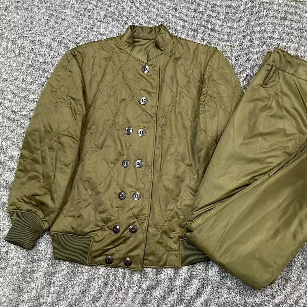 0123夹克款保暖棉衣棉裤套装